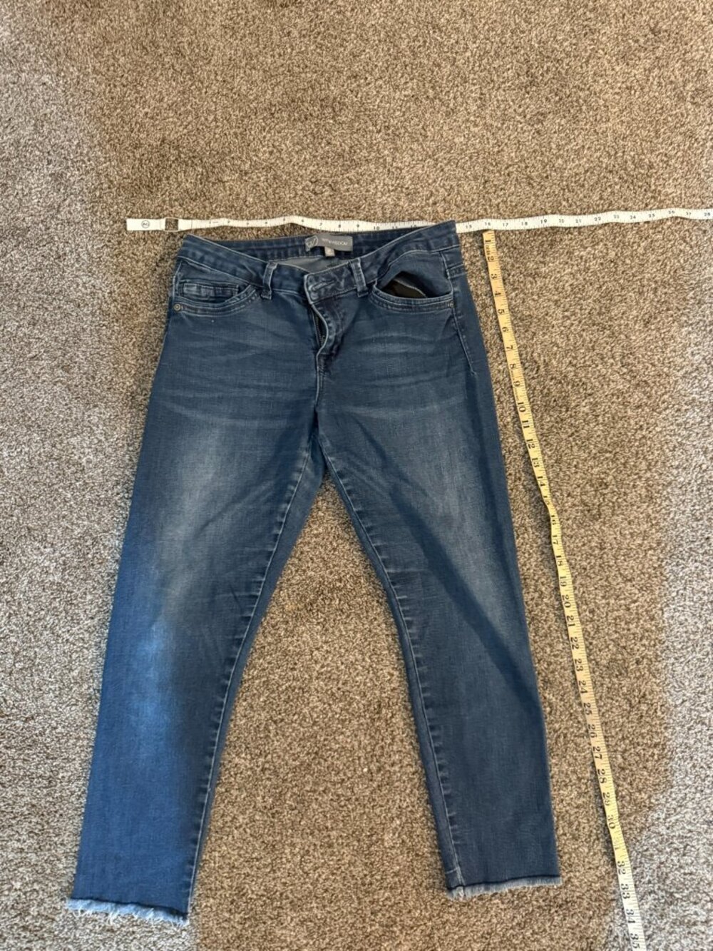 Squeeze Jeans Womens Juniors Size 11/12 Mid Rise Bootcut Blue Denim Pants